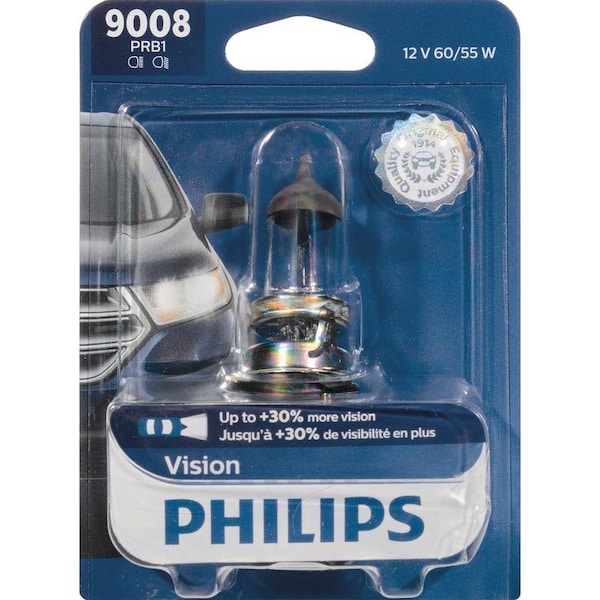 Philips Philips Vision Halogen High/Low Beam Automotive Bulb 9008PRB1 9008PRB1 - main